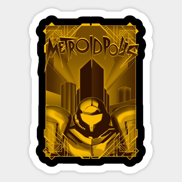Metroidpolis Sticker by ursulalopez